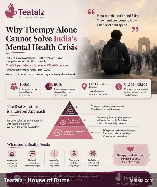 Why Therapy Alone Cannot Solve India's Mental Health Crisis